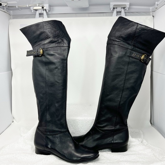 Jessica Simpson riding boots black leather size 7.5 women’s - Picture 6 of 16
